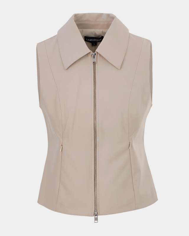 Charlie Fitted Leather Vest